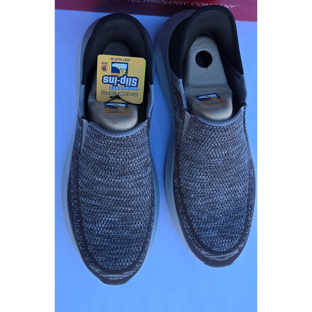 Skechers Slip Ins Men 10.5 Wide Relaxed Fit Lightweight Mesh Casual Shoes - Picture 2 of 8
